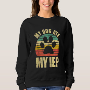 Mein Hund aß mein IEP Vintag Tshirt Funny Teacher 