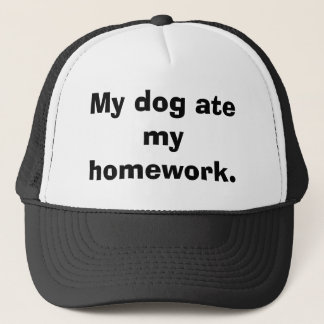 Mein Hund aß meine Hausarbeit Truckerkappe