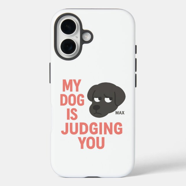Mein Hund beurteilt dich. Case-Mate iPhone Hülle (Rückseite)