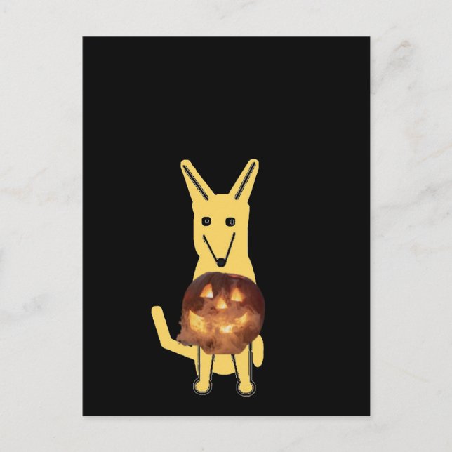 Mein Hund Buddy und Pumpkin, Postcard Postkarte (Vorderseite)