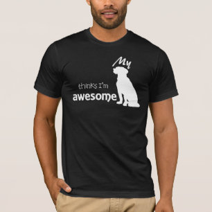 MEIN HUND DENKT, dass ich FANTASTISCHER kurzer T-Shirt