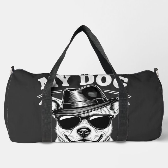 Mein Hund denkt, ich bin cool Duffle Bag (Vorderseite)