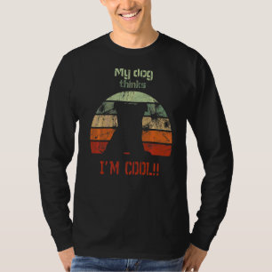 Mein Hund denkt, ich bin Cool Welpe Sibirien Husky T-Shirt