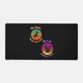 Mein Hund denkt, ich Sind zum Kotzen Coole Katzeng Schreibtischunterlage