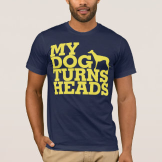 Mein Hund dreht Kopf-Windhund T-Shirt