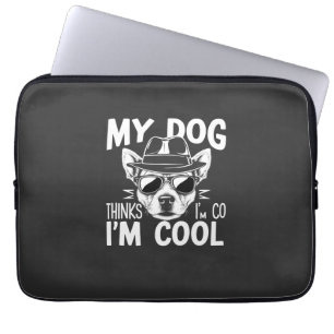 Mein Hund findet mich cool  Laptopschutzhülle