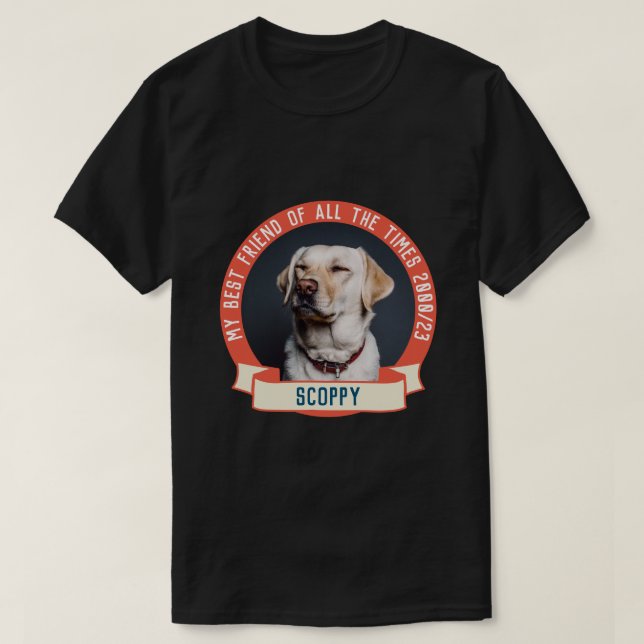 Mein Hund Foto T-Shirt (Design vorne)