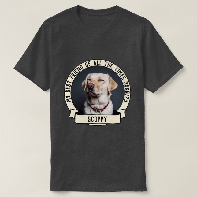 Mein Hund Foto T-Shirt (Design vorne)