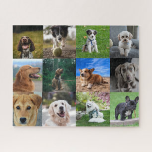 Mein Hund FotoCollage auf Puzzle
