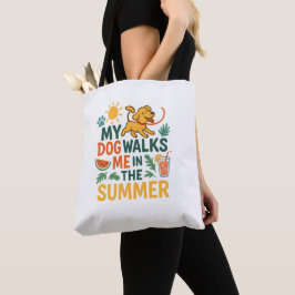 Mein Hund führt mich im Sommer spazieren - Lustige