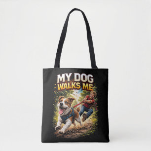 Mein Hund führt mich spazieren