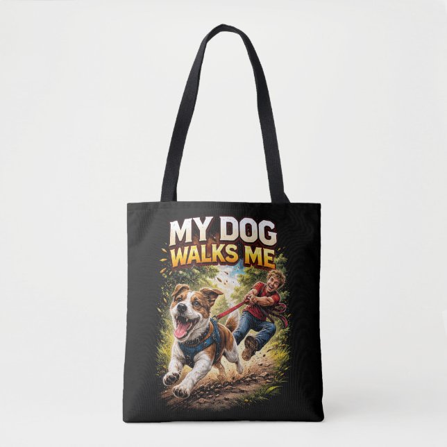 Mein Hund führt mich spazieren (Vorderseite)