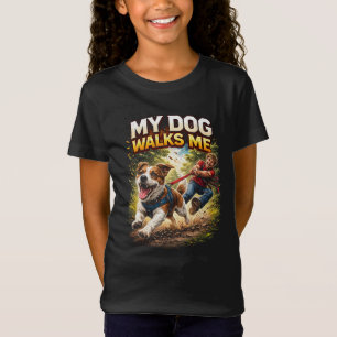 Mein Hund führt mich spazieren T-Shirt