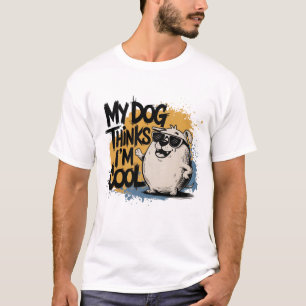 Mein Hund hält mich für Cool - Golden Retriever Ca T-Shirt