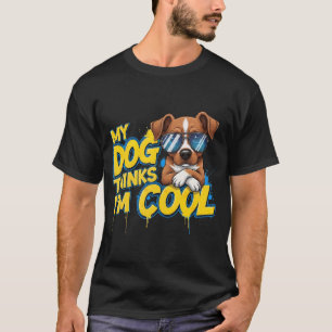Mein Hund hält mich für Cool - Golden Retriever Ca T-Shirt