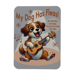 Mein Hund hat Fleas Ukulele Tuning Song Magnet
