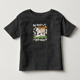 Mein Hund hat meine Hausaufgaben gefressen - Zitat Kleinkind T-shirt