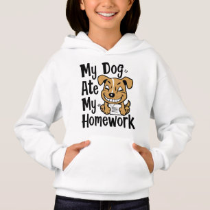 Mein Hund hat meine Hausaufgaben gegessen Hoodie