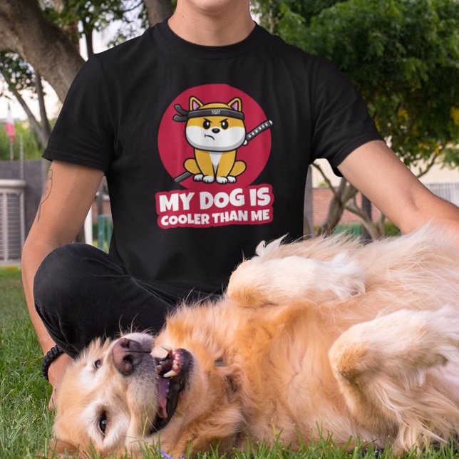 Mein Hund ist Cool als Me Funny Ninja T-Shirt (Von Creator hochgeladen)