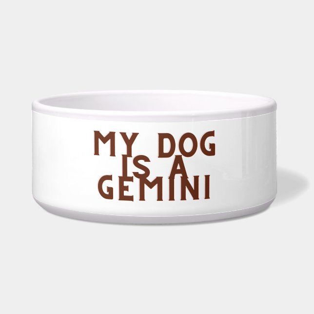 Mein Hund ist ein Gemini Napf (Vorderseite)
