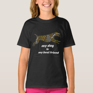 Mein Hund ist mein bester Freund Typography T-Shir T-Shirt