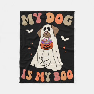 Mein Hund ist mein Booghost, der Halloween-Hund Lo Fleecedecke