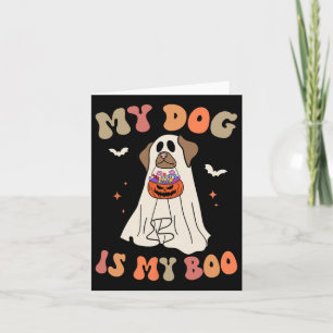 Mein Hund ist mein Booghost, der Halloween-Hund Lo Karte