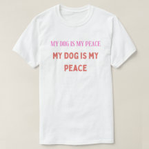 Mein Hund ist mein Frieden – Minimalistische Typog
