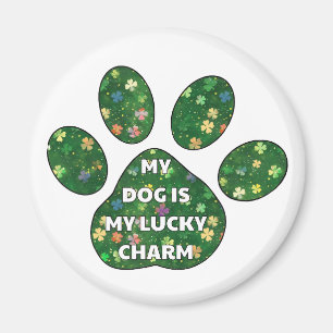 Mein Hund ist mein Glücksbringer Magnet