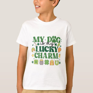 Mein Hund ist mein Glücksbringer Shamrock St. Patr T-Shirt