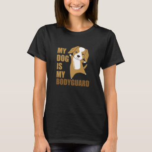 Mein Hund ist mein Leibwächter Hund Cocker Spaniel T-Shirt