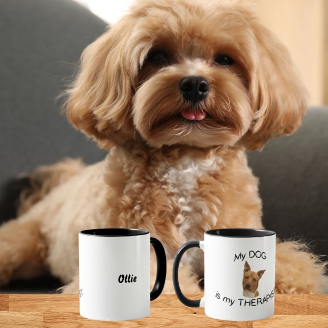 Mein Hund ist mein Therapeut Tasse (Von Creator hochgeladen)