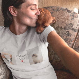 Mein Hund ist mein Valentine   Zwei Hunde - Fotos T-Shirt