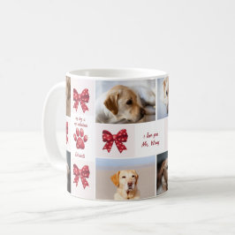 Mein Hund ist mein Valentiner, der 4 Fotos verbrau Kaffeetasse