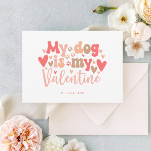 Mein Hund ist mein Valentinstag Feiertagskarte