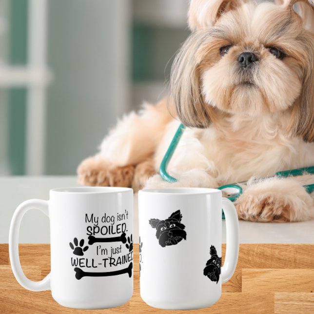 Mein Hund ist nicht verwundet, ich bin gut trainie Kaffeetasse (Von Creator hochgeladen)