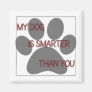 Mein Hund ist schlauer als du Magnet