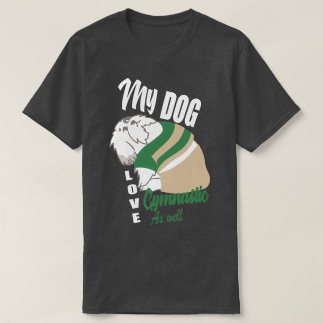 Mein Hund Liebe macht auch Turnschuhe T-Shirt (Design vorne)