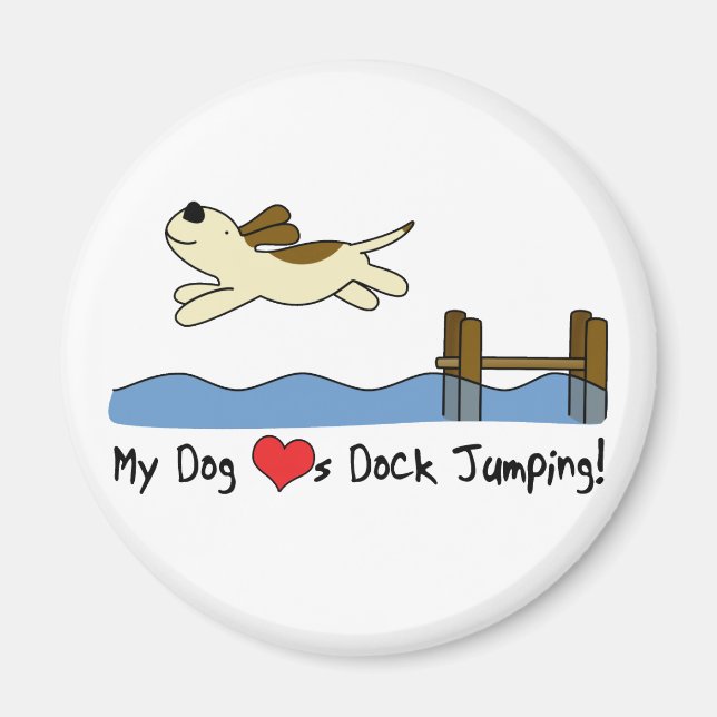 Mein Hund Lieben Dock Jumping Magnet (Vorne)