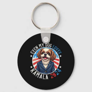 Mein Hund Lieben Kamala 2024 Shih Tzu Lover Funny Schlüsselanhänger