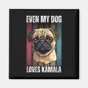 Mein Hund Lieben Kamala Mops Liebhaber Magnet