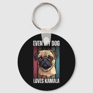 Mein Hund Lieben Kamala Mops Liebhaber Schlüsselanhänger