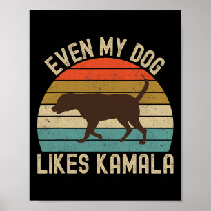 Mein Hund mag Kamala Harris für Präsident 2024 Cho Poster