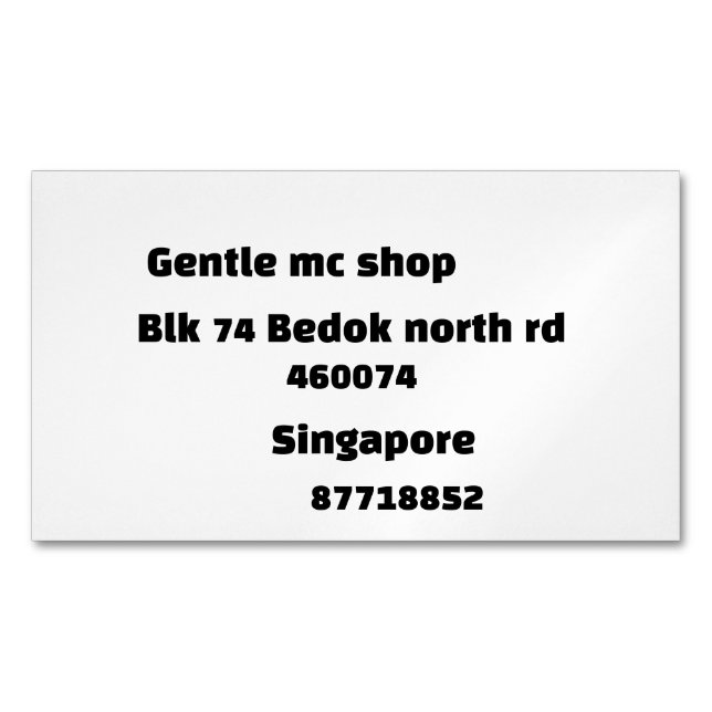 Mein Hund Magnetische Visitenkarte (Vorderseite)