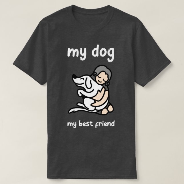 Mein Hund mein bester Freund T-Shirt (Design vorne)