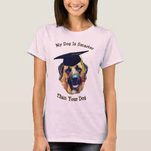 Mein Hund schlauer als dein Mastiff Funny T-Shirt