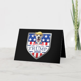 Mein Hund Trump 2020 Greyhound mit Brille Feiertagskarte