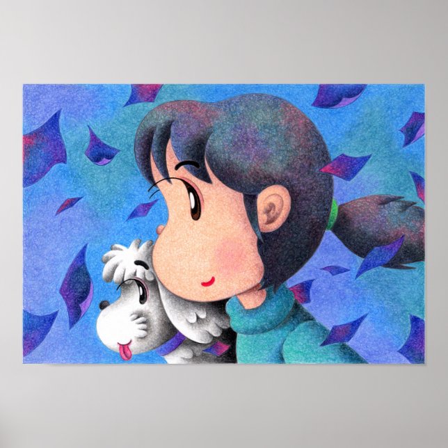 Mein Hund und das Mädchen. Poster (Vorne)
