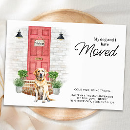 Mein Hund und ich haben gelbes Labrador bewegt Ankündigung