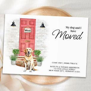 Mein Hund und ich haben gelbes Labrador bewegt Ankündigung